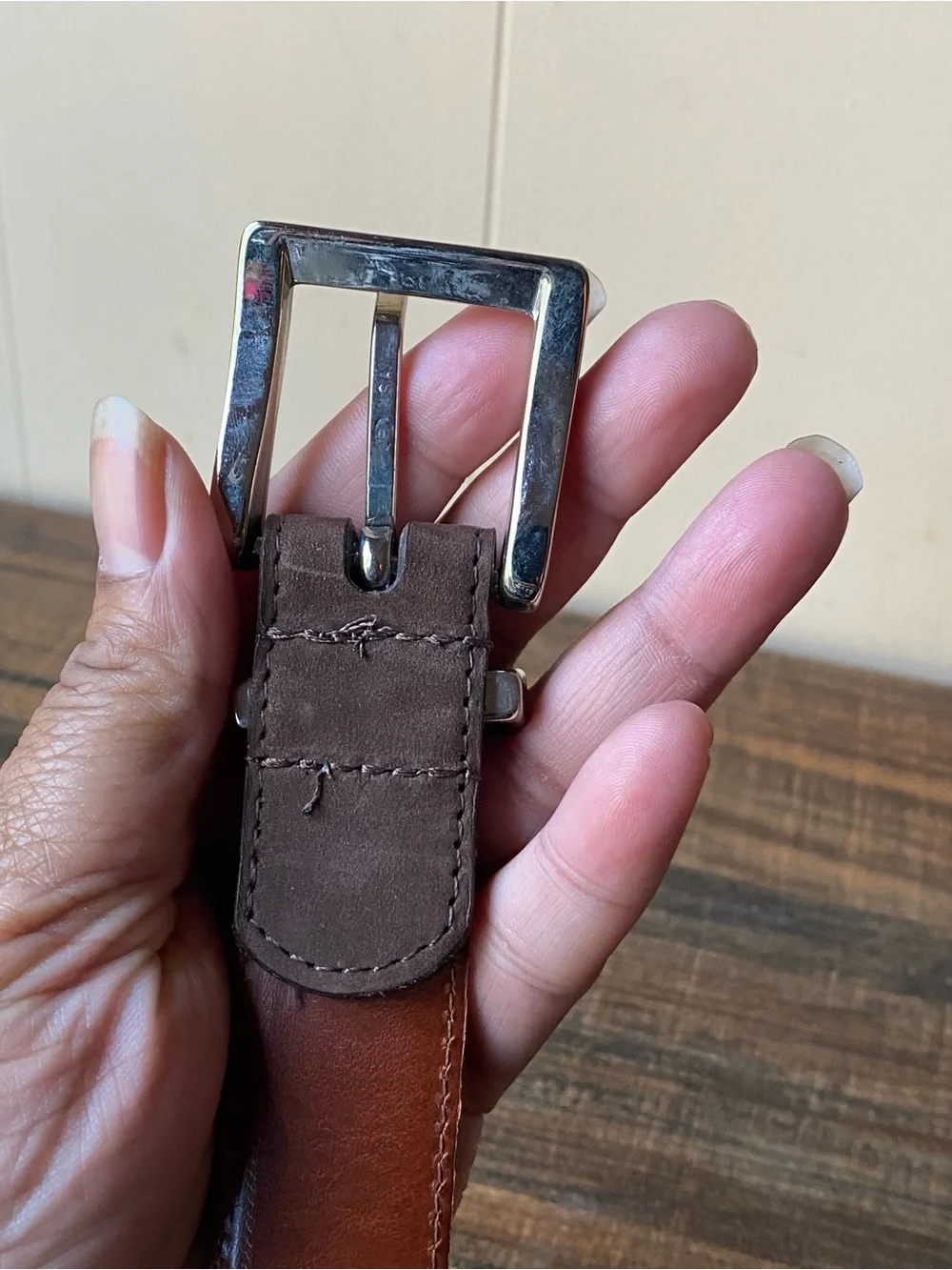 Joseph Abboud Leather Belt, 38”